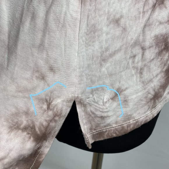 Soft & Sexy AEO M Tie Dye Cold Shoulder LS Top - Picture 10 of 12